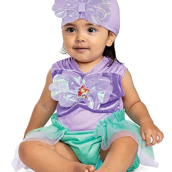 Disney Baby Ariel Infant Toddler Girls 2 Piece Halloween Costume 12-18 Months - Picture 1 of 13